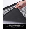 imagePADOOR Kitchen Mats for Floor Kitchen Rugs Non Slip Washable Rubber Backed Kitchen Runner Super Absorbent Kitchen Floor Mat Sink Rug 20x47 GreyBlack