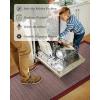 imagePADOOR Non Slip Kitchen Rugs Sets of 2  Extra Large 25x6  20quotx32quot Runner Rugs for Kitchen Floor Non Skid Washable Absorbent Kitchen Mat for in Front of Sink 2 Piece BlackRed