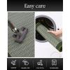 imagePADOOR Non Slip Kitchen Rugs Sets of 2  Extra Large 25x6  20quotx32quot Runner Rugs for Kitchen Floor Non Skid Washable Absorbent Kitchen Mat for in Front of Sink 2 Piece BlackGreen