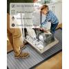 imagePADOOR Non Slip Kitchen Rugs Sets of 2  Extra Large 25x6  20quotx32quot Runner Rugs for Kitchen Floor Non Skid Washable Absorbent Kitchen Mat for in Front of Sink 2 Piece BlackBlack