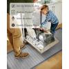 imagePADOOR Non Slip Kitchen Rugs Sets of 2  Extra Large 25x6  20quotx32quot Runner Rugs for Kitchen Floor Non Skid Washable Absorbent Kitchen Mat for in Front of Sink 2 Piece BlackGrey