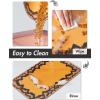 imagePADOORPet Feeding MatAbsorbent Quick Dry Dog Food MatDog Mat for Food and WaterDog Bowl Mat Cat Food MatPet Water Dispenser MatDog Placemat for Messy Drinker 12quot19quot Khaki