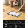 imagePADOORPet Feeding MatAbsorbent Quick Dry Dog Food MatDog Mat for Food and WaterDog Bowl Mat Cat Food MatPet Water Dispenser MatDog Placemat for Messy Drinker 12quot19quot Grey