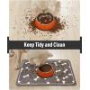 imagePet Feeding Mat for Food and Water BowlNo Stains Easy Clean Dog Food Quick Dry DogMatPuppy Supplies Dog Water Bowl Mats12X19