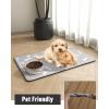 imagePet Feeding Mat for Food and Water BowlNo Stains Easy Clean Dog Food Quick Dry DogMatPuppy Supplies Dog Water Bowl Mats12X19