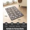 imagePet Feeding Mat for Food and Water BowlNo Stains Easy Clean Dog Food Quick Dry DogMatPuppy Supplies Dog Water Bowl Mats12X19