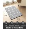 imagePet Feeding Mat for Food and Water BowlNo Stains Easy Clean Dog Food Quick Dry DogMatPuppy Supplies Dog Water Bowl Mats12X19