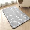 imagePet Feeding Mat for Food and Water BowlNo Stains Easy Clean Dog Food Quick Dry DogMatPuppy Supplies Dog Water Bowl Mats12X19