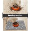 imagePet Feeding Mat for Food and Water BowlNo Stains Easy Clean Dog Food Quick Dry DogMatPuppy Supplies Dog Water Bowl Mats17X28