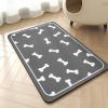 imagePet Feeding Mat for Food and Water BowlNo Stains Easy Clean Dog Food Quick Dry DogMatPuppy Supplies Dog Water Bowl Mats17X28