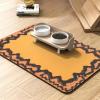 imagePADOORPet Feeding MatAbsorbent Quick Dry Dog Food MatDog Mat for Food and WaterDog Bowl Mat Cat Food MatPet Water Dispenser MatDog Placemat for Messy Drinker 12quot19quot Khaki