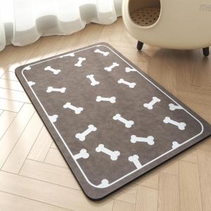imagePet Feeding Mat for Food and Water BowlNo Stains Easy Clean Dog Food Quick Dry DogMatPuppy Supplies Dog Water Bowl Mats17X28