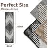imagePADOOR 15PC StairTreads Non Slip 3D Peel and Stick Stair Treads for Wooden Steps Indoor StairCarpet Treads Washable Reusable Adhesive StairRunner Rugs for Kids and Dogs 8quotx30quot BrownBlack