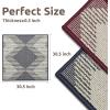 imagePADOOR 15PC StairTreads Non Slip 3D Peel and Stick Stair Treads for Wooden Steps Indoor StairCarpet Treads Washable Reusable Adhesive StairRunner Rugs for Kids and Dogs 8quotx30quot BrownBlue