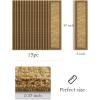 imagePADOOR 15PCS StairTreads for Wooden Steps Indoor NonSlip PVC Stair Treads Carpet Washable Luxury Polyester StairRunners Rugs for Kids and Dogs with Residue Free 8quotx30quot Yellow15PCS