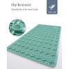 imagePADOOR BathtubMat Non Slip with Suction Cups and Drain Holes Machine Washable Shower Mat Anti Slip Bath Mat for Tub for Kids 14quotx27quot KhakiGreen