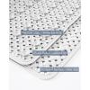 imagePADOOR BathtubMat Non Slip with Suction Cups and Drain Holes Machine Washable Shower Mat Anti Slip Bath Mat for Tub for Kids 14quotx27quot KhakiWhite