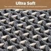imagePADOOR Checkered Bath Mat Super Absorbent Non Slip Bath Mats for Bathroom Floor 3D Two Tone Woven Bathroom Mat with Tassels Machine Washable Bathroom Rugs Beside Tub 17quot x 24quot Darkgrey ampamp CreamDarkgrey  Cream