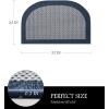 imagePADOOR Kitchen Mats for Floor Kitchen Rugs Non Slip Washable Rubber Backed Kitchen Runner Super Absorbent Kitchen Floor Mat Sink Rug 20x47 GreyBlue