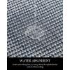 imagePADOOR Kitchen Mats for Floor Kitchen Rugs Non Slip Washable Rubber Backed Kitchen Runner Super Absorbent Kitchen Floor Mat Sink Rug 20x47 GreyBlue