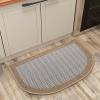 imagePADOOR Kitchen Mats for Floor Kitchen Rugs Non Slip Washable Rubber Backed Kitchen Runner Super Absorbent Kitchen Floor Mat Sink Rug 20x47 GreyBrown