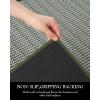 imagePADOOR Kitchen Mats for Floor Kitchen Rugs Non Slip Washable Rubber Backed Kitchen Runner Super Absorbent Kitchen Floor Mat Sink Rug 20x47 GreyGreen