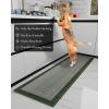 imagePADOOR Kitchen Mats for Floor Kitchen Rugs Non Slip Washable Rubber Backed Kitchen Runner Super Absorbent Kitchen Floor Mat Sink Rug 20x47 GreyGreen