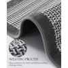 imagePADOOR Kitchen Mats for Floor Kitchen Rugs Non Slip Washable Rubber Backed Kitchen Runner Super Absorbent Kitchen Floor Mat Sink Rug 20x47 GreyGrey