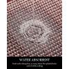 imagePADOOR Kitchen Mats for Floor Kitchen Rugs Non Slip Washable Rubber Backed Kitchen Runner Super Absorbent Kitchen Floor Mat Sink Rug 20x47 GreyRed