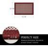 imagePADOOR Kitchen Mats for Floor Kitchen Rugs Non Slip Washable Rubber Backed Kitchen Runner Super Absorbent Kitchen Floor Mat Sink Rug 20x47 GreyRed