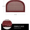 imagePADOOR Kitchen Mats for Floor Kitchen Rugs Non Slip Washable Rubber Backed Kitchen Runner Super Absorbent Kitchen Floor Mat Sink Rug 20x47 GreyRed
