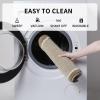 imagePADOOR KitchenMats for Floor 100 Polypropylene Kitchen Rugs Non Slip Washable Durable Dirt Resist Half Circle Rug TPR Backed Kitchen Floor Mat 18quotx28quot BeigeBeige