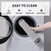 imagePADOOR KitchenMats for Floor 100 Polypropylene Kitchen Rugs Non Slip Washable Durable Dirt Resist Half Circle Rug TPR Backed Kitchen Floor Mat 18quotx28quot BeigeGrey