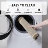 imagePADOOR KitchenMats for Floor 100 Polypropylene Kitchen Rugs Non Slip Washable Durable Dirt Resist Half Circle Rug TPR Backed Kitchen Floor Mat 18quotx28quot BeigeBeige