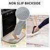 imagePADOOR KitchenMats for Floor 100 Polypropylene Kitchen Rugs Non Slip Washable Durable Dirt Resist Half Circle Rug TPR Backed Kitchen Floor Mat 18quotx28quot BeigeBeige