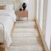 imagePADOOR Modern Abstract Runner Rug  2x6 Washable Hallway Rugs Ultra Soft NonSlip Low Pile Floor Rugs for Hallway Entryway Kitchen Bedroom Bedside Laundry Room GreyBrown