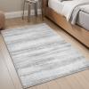imagePADOOR Modern Abstract Runner Rug  2x6 Washable Hallway Rugs Ultra Soft NonSlip Low Pile Floor Rugs for Hallway Entryway Kitchen Bedroom Bedside Laundry Room GreyGrey