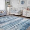 imagePADOOR Modern Abstract Runner Rug  2x6 Washable Hallway Rugs Ultra Soft NonSlip Low Pile Floor Rugs for Hallway Entryway Kitchen Bedroom Bedside Laundry Room GreyBlue
