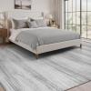 imagePADOOR Modern Abstract Runner Rug  2x6 Washable Hallway Rugs Ultra Soft NonSlip Low Pile Floor Rugs for Hallway Entryway Kitchen Bedroom Bedside Laundry Room GreyGrey