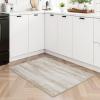 imagePADOOR Modern Abstract Runner Rug  2x6 Washable Hallway Rugs Ultra Soft NonSlip Low Pile Floor Rugs for Hallway Entryway Kitchen Bedroom Bedside Laundry Room GreyBrown