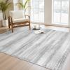imagePADOOR Modern Abstract Runner Rug  2x6 Washable Hallway Rugs Ultra Soft NonSlip Low Pile Floor Rugs for Hallway Entryway Kitchen Bedroom Bedside Laundry Room GreyGrey