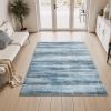 imagePADOOR Modern Abstract Runner Rug  2x6 Washable Hallway Rugs Ultra Soft NonSlip Low Pile Floor Rugs for Hallway Entryway Kitchen Bedroom Bedside Laundry Room GreyBlue