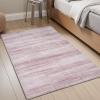imagePADOOR Modern Abstract Runner Rug  2x6 Washable Hallway Rugs Ultra Soft NonSlip Low Pile Floor Rugs for Hallway Entryway Kitchen Bedroom Bedside Laundry Room GreyPink
