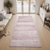 imagePADOOR Modern Abstract Runner Rug  2x6 Washable Hallway Rugs Ultra Soft NonSlip Low Pile Floor Rugs for Hallway Entryway Kitchen Bedroom Bedside Laundry Room GreyPink