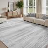 imagePADOOR Modern Abstract Runner Rug  2x6 Washable Hallway Rugs Ultra Soft NonSlip Low Pile Floor Rugs for Hallway Entryway Kitchen Bedroom Bedside Laundry Room GreyGrey