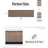 imagePADOOR Non Slip StairTreadsRubber Backing StairRunners for Wooden Steps15PCS Residue Free Carpet Stair Treads for Kids and Dogs 8quotx30quot Beige15PCS