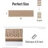 imagePADOOR Non Slip StairTreadsRubber Backing StairRunners for Wooden Steps15PCS Residue Free Carpet Stair Treads for Kids and Dogs 8quotx30quot Beige15PCS
