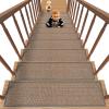 imagePADOOR Non Slip StairTreadsRubber Backing StairRunners for Wooden Steps15PCS Residue Free Carpet Stair Treads for Kids and Dogs 8quotx30quot Beige15PCS