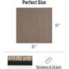 imagePADOOR Non Slip StairTreadsRubber Backing StairRunners for Wooden Steps15PCS Residue Free Carpet Stair Treads for Kids and Dogs 8quotx30quot Beige30x30