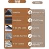 imagePADOOR Non Slip StairTreadsRubber Backing StairRunners for Wooden Steps15PCS Residue Free Carpet Stair Treads for Kids and Dogs 8quotx30quot Beige30x30